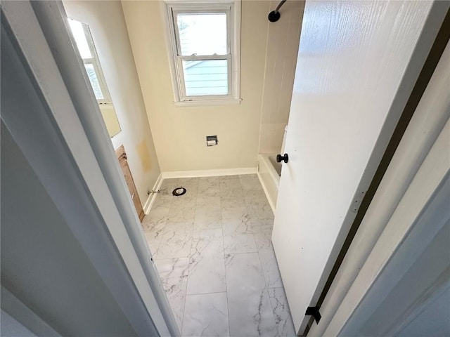 2770 24th Ave, Marion, IA 52302 - full bathroom with marble finish floors and tub / shower combination