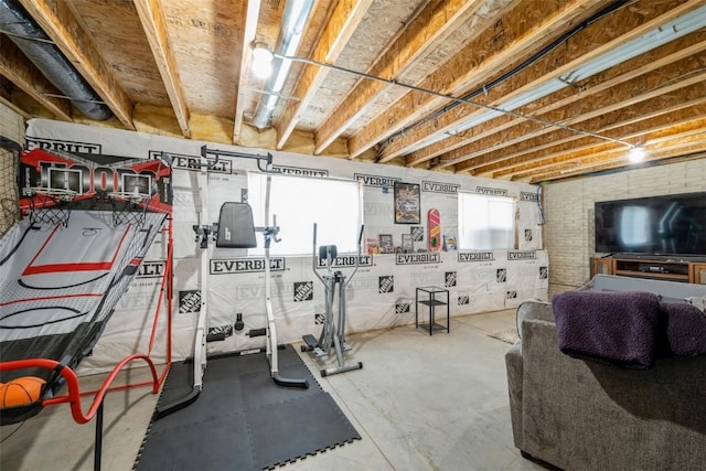 view of workout area