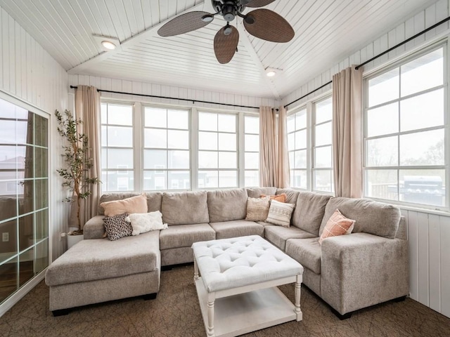 view of sunroom / solarium