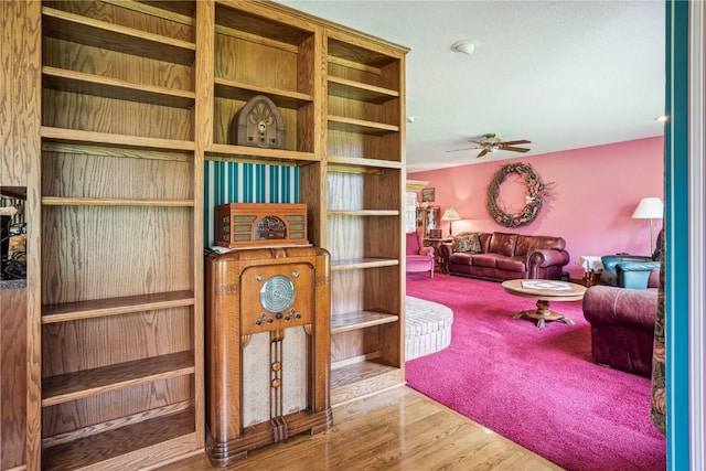 4030 Bruce Rd, Marion, IA 52302 - detailed view of ceiling fan and wood finished floors