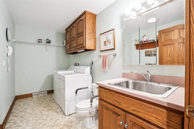 4030 Bruce Rd, Marion, IA 52302 - washroom with independent washer and dryer, light flooring, and baseboards