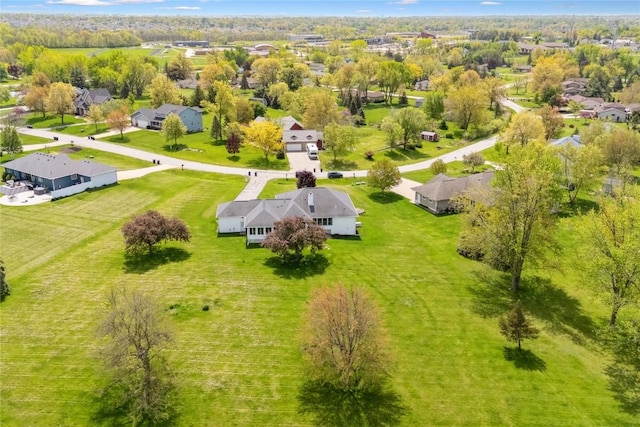 aerial view of residential area
