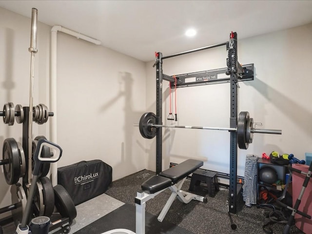 view of workout area