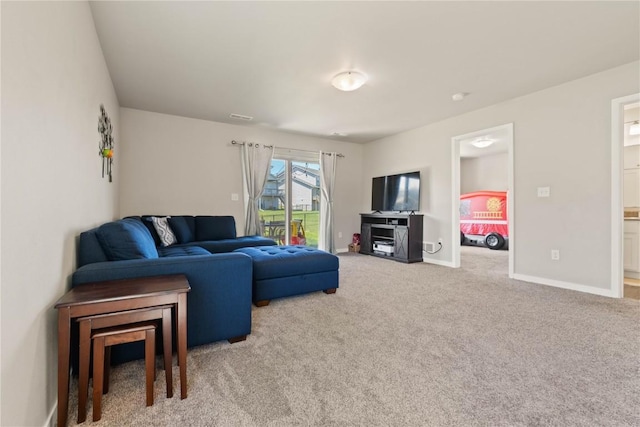 1227 Mary Ln, North Liberty, IA 52317 - living room with carpet flooring and baseboards