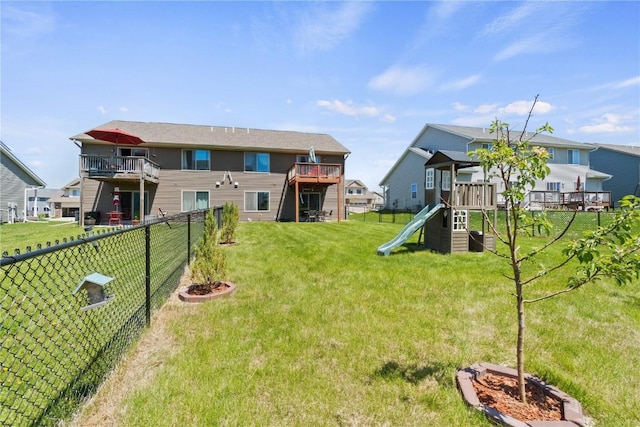 1227 Mary Ln, North Liberty, IA 52317 - view of yard with a playground