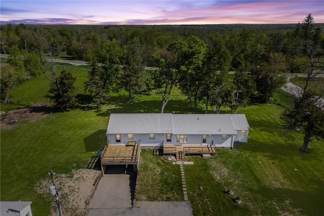 6119 28th Ave Dr, Vinton, IA 52349 - view of property location featuring a heavily wooded area