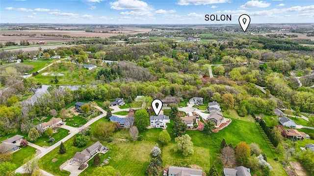 1659 Apache Dr NE, Solon, IA 52333 - aerial view of property's location with nearby suburban area