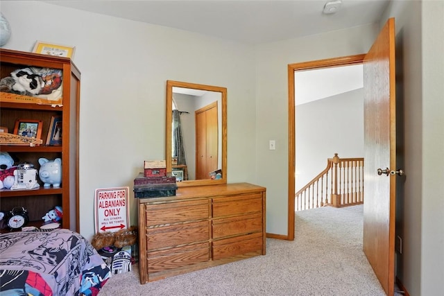 bedroom featuring carpet floors