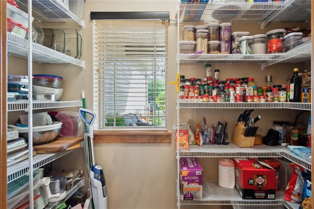 view of pantry