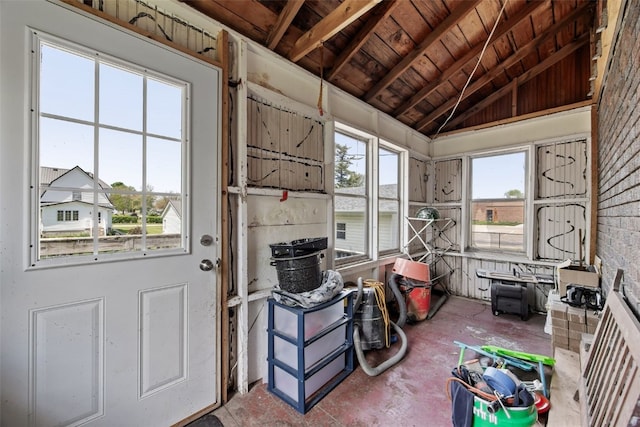 view of sunroom