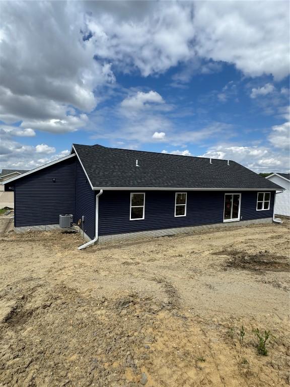206 Endeavor Ave, Urbana, IA 52345 - back of property featuring central AC