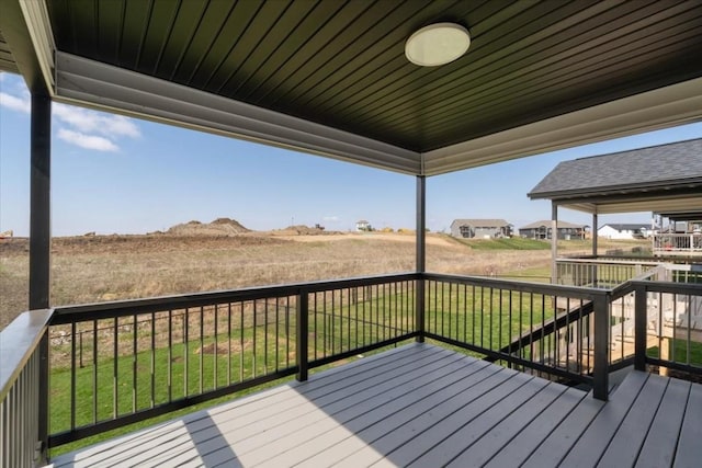 412 Dawson Dr, West Branch, IA 52358 - deck with a lawn