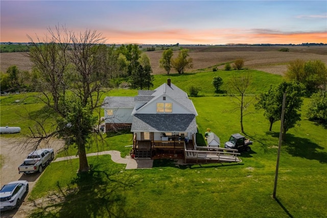 829 Union Ave, Lowden, IA 52255 - aerial view of sparsely populated area