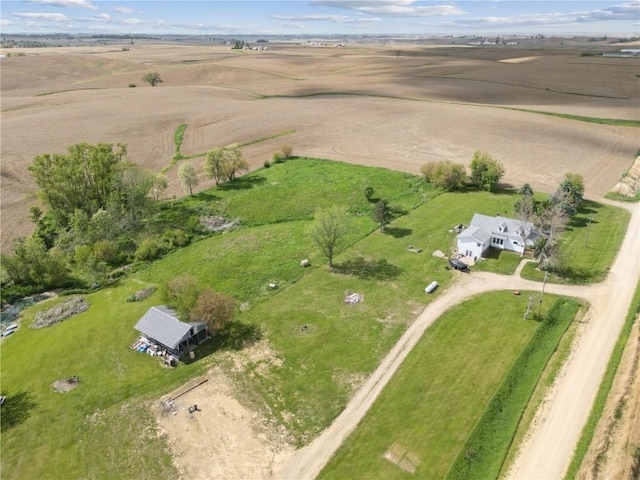 829 Union Ave, Lowden, IA 52255 - aerial view of property and surrounding area with rural landscape