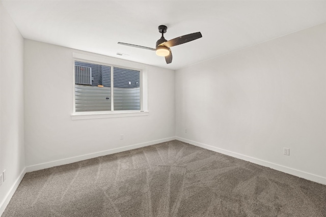 1356 Hickory Ridge Dr, Marion, IA 52302 - unfurnished room with carpet flooring, ceiling fan, and baseboards