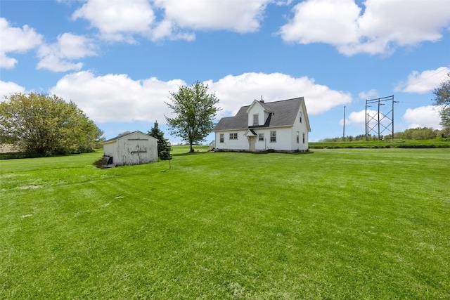 4378 480th St SE, Iowa City, IA 52240 - view of grassy yard with an outdoor structure