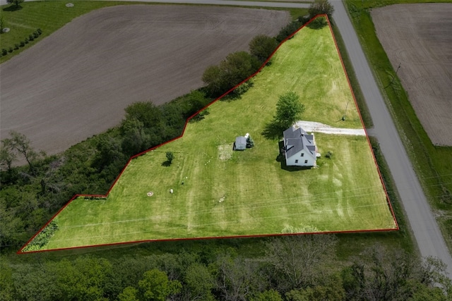 4378 480th St SE, Iowa City, IA 52240 - aerial view of sparsely populated area with property boundaries highlighted