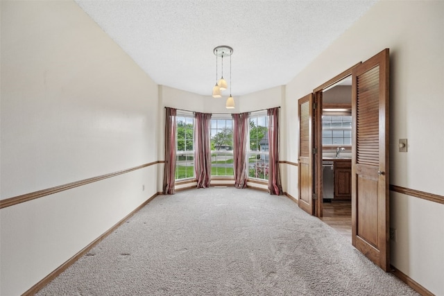 3445 Willowridge Rd Unit B, Marion, IA 52302 - unfurnished room featuring light carpet, baseboards, and a textured ceiling