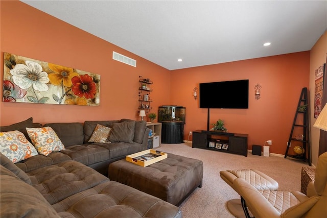 3205 Lennon Ln, Marion, IA 52302 - carpeted living area with recessed lighting and baseboards