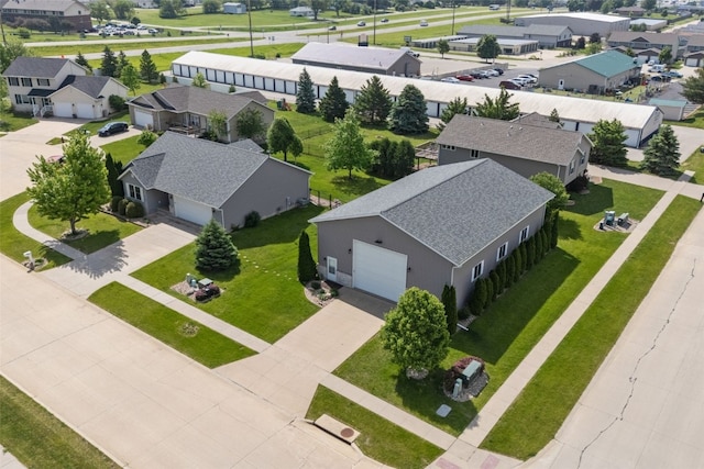 aerial perspective of suburban area