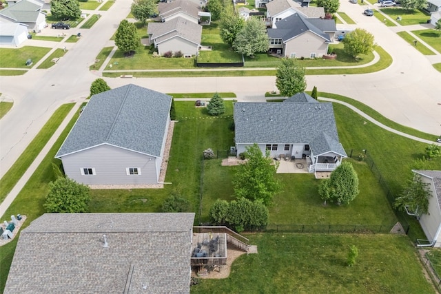 aerial view of property's location with nearby suburban area