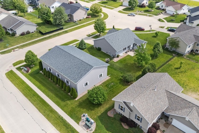 aerial view of residential area