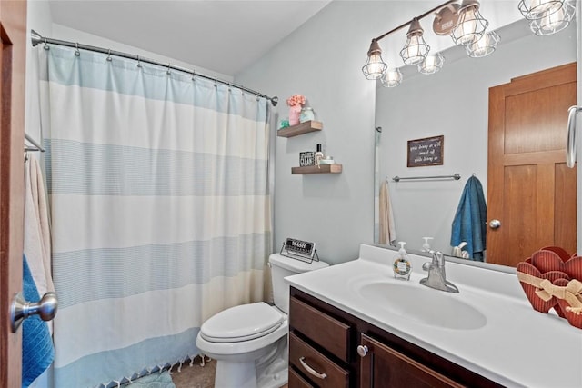 395 Carlyle Dr, North Liberty, IA 52317 - full bathroom with toilet, vanity, and curtained shower