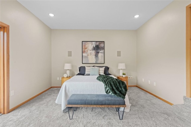 942 Evergreen Ct, Iowa City, IA 52245 - carpeted bedroom with baseboards and recessed lighting