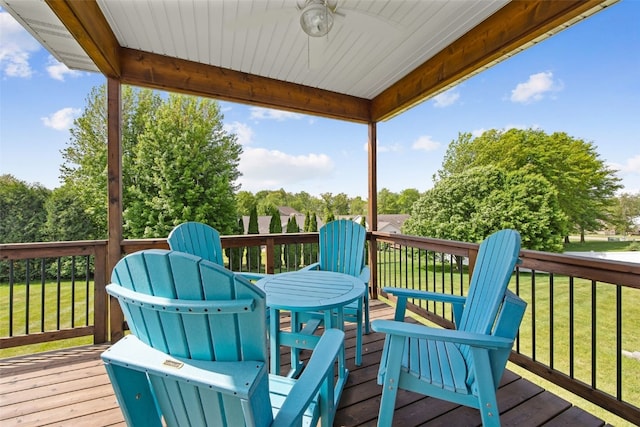8 Pinnacle Ln, Tiffin, IA 52340 - deck with a yard