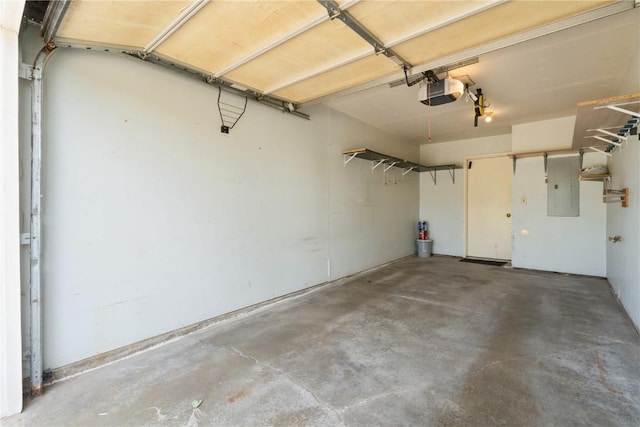 3035 English Glen Ct Unit D7, Marion, IA 52302 - garage featuring electric panel and a garage door opener