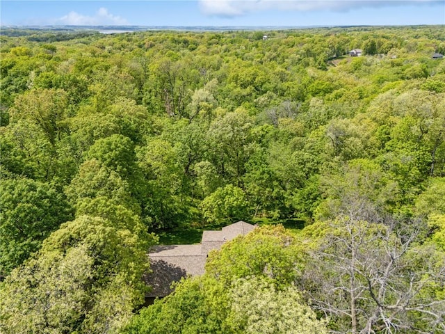 1445 NE Butternut Ln, Swisher, IA 52338 - aerial view of a heavily wooded area