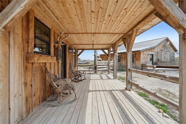 2527 61st St Ln Lot 1, Vinton, IA 52349 - wooden terrace with an exterior structure