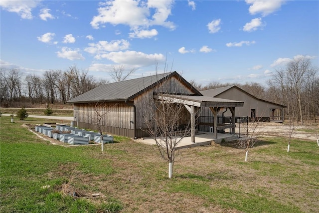 2527 61st St Ln Lot 1, Vinton, IA 52349 - dock area with a lawn and a pole building