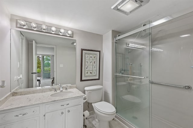 2222 1st Ave NE Unit 107, Cedar Rapids, IA 52402 - full bathroom featuring a shower stall and vanity