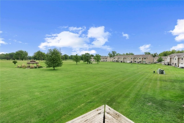 250 Cimarron Unit 311, Hiawatha, IA 52233 - view of green lawn with a gazebo and a residential view