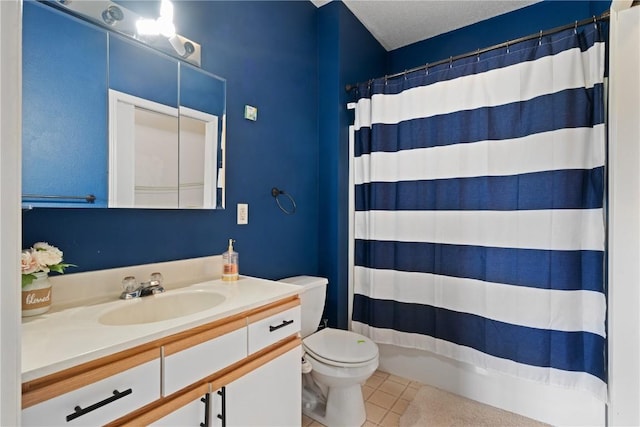 250 Cimarron Unit 311, Hiawatha, IA 52233 - bathroom featuring vanity, toilet, tile patterned flooring, and a shower with curtain