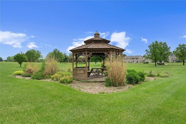 250 Cimarron Unit 311, Hiawatha, IA 52233 - view of property's community featuring a lawn and a gazebo