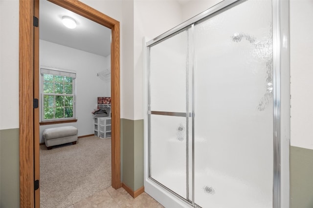 959 Tamarack Trl, Iowa City, IA 52245 - full bath featuring a stall shower and baseboards