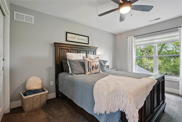 2925 Pine Hill Trce, Coralville, IA 52241 - carpeted bedroom with baseboards and a ceiling fan