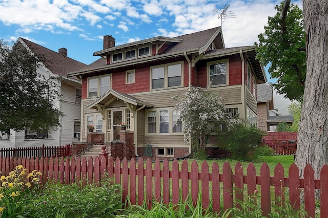 1838 Blake Blvd SE, Cedar Rapids, IA 52403 - american foursquare style home with a chimney