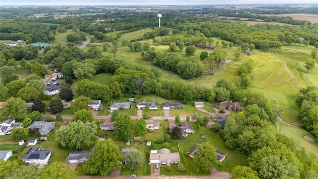 1220 Northwood Ln, Muscatine, IA 52761 - aerial view of residential area with a golf club and a tree filled landscape