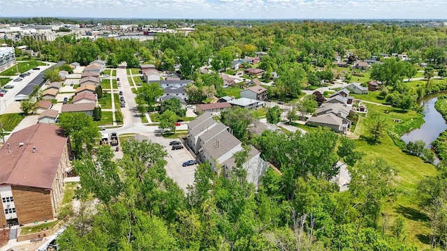 215 40th St Dr SE Unit 304, Cedar Rapids, IA 52403 - aerial view of property and surrounding area with a nearby body of water and nearby suburban area
