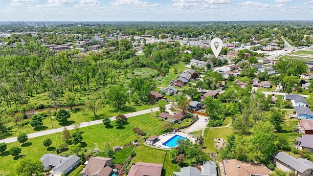 215 40th St Dr SE Unit 304, Cedar Rapids, IA 52403 - aerial view of residential area featuring a pool