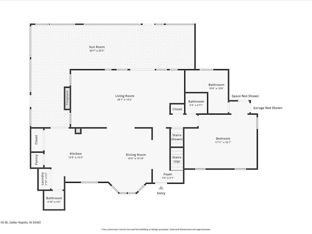 1901 42nd St SE, Cedar Rapids, IA 52403 - room layout