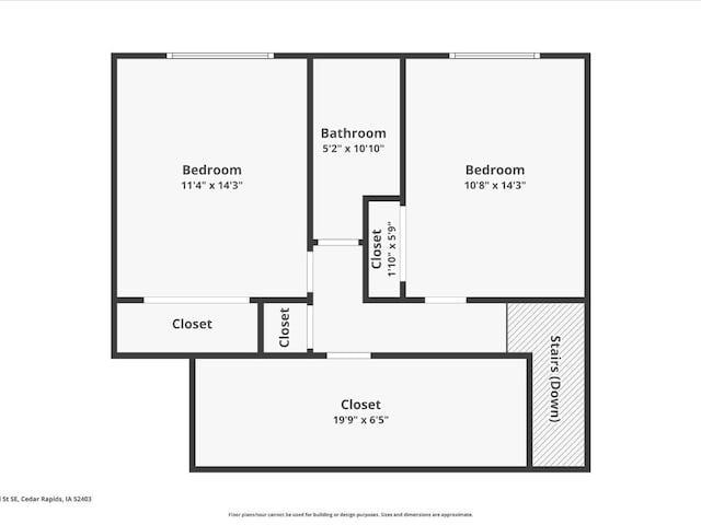 1901 42nd St SE, Cedar Rapids, IA 52403 - room layout