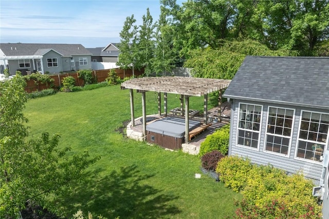 6919 Rockingham Dr SW, Cedar Rapids, IA 52404 - view of yard with a hot tub