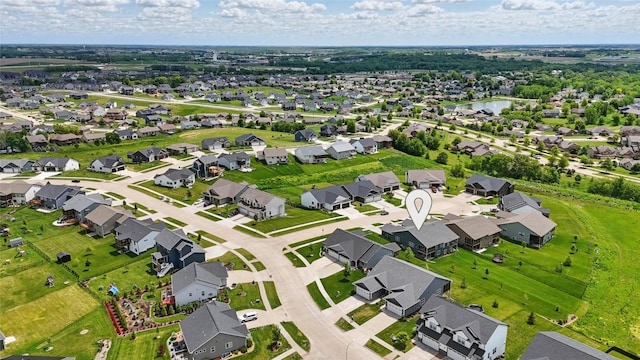927 Summit Ct, Tiffin, IA 52340 - aerial perspective of suburban area with a large body of water