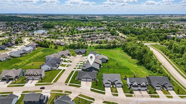 927 Summit Ct, Tiffin, IA 52340 - aerial perspective of suburban area featuring a nearby body of water