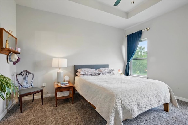 927 Summit Ct, Tiffin, IA 52340 - carpeted bedroom with baseboards and ceiling fan