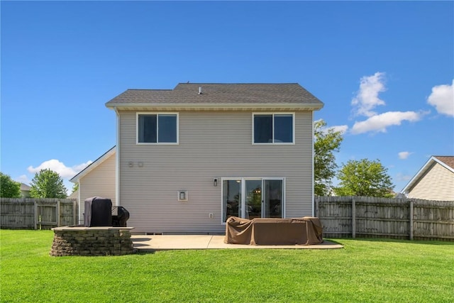 5150 Prairie Ridge Dr, Marion, IA 52302 - rear view of house with a patio area